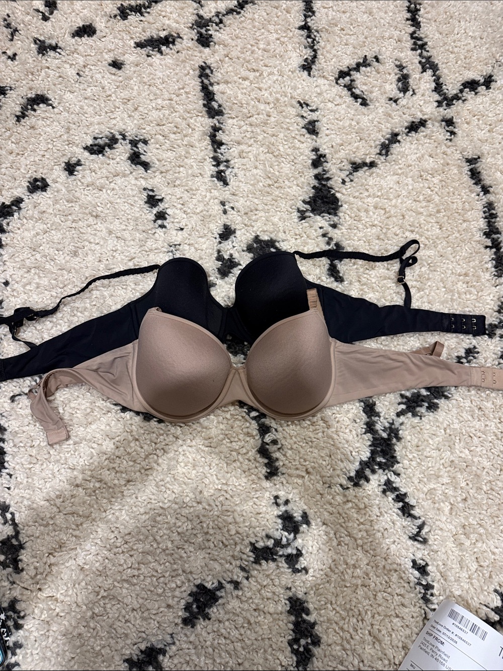 ThirdLove 24/7 classic t shirt Bras in Black & Nude 34 C 1/2